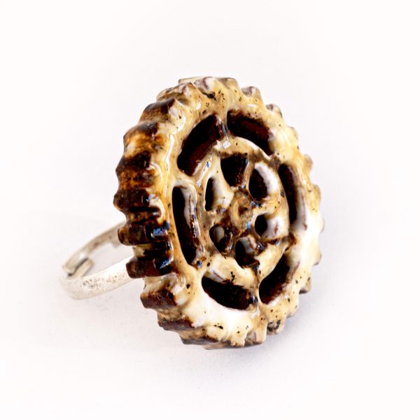 Αρχέγονος Κύκλος – Χειροποίητο Κεραμικό Δαχτυλίδι