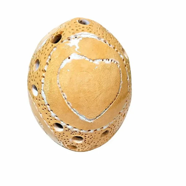 Amora Light Egg – Χειροποίητο Κεραμικό Αυγό με Καρδιά & Φωτισμό