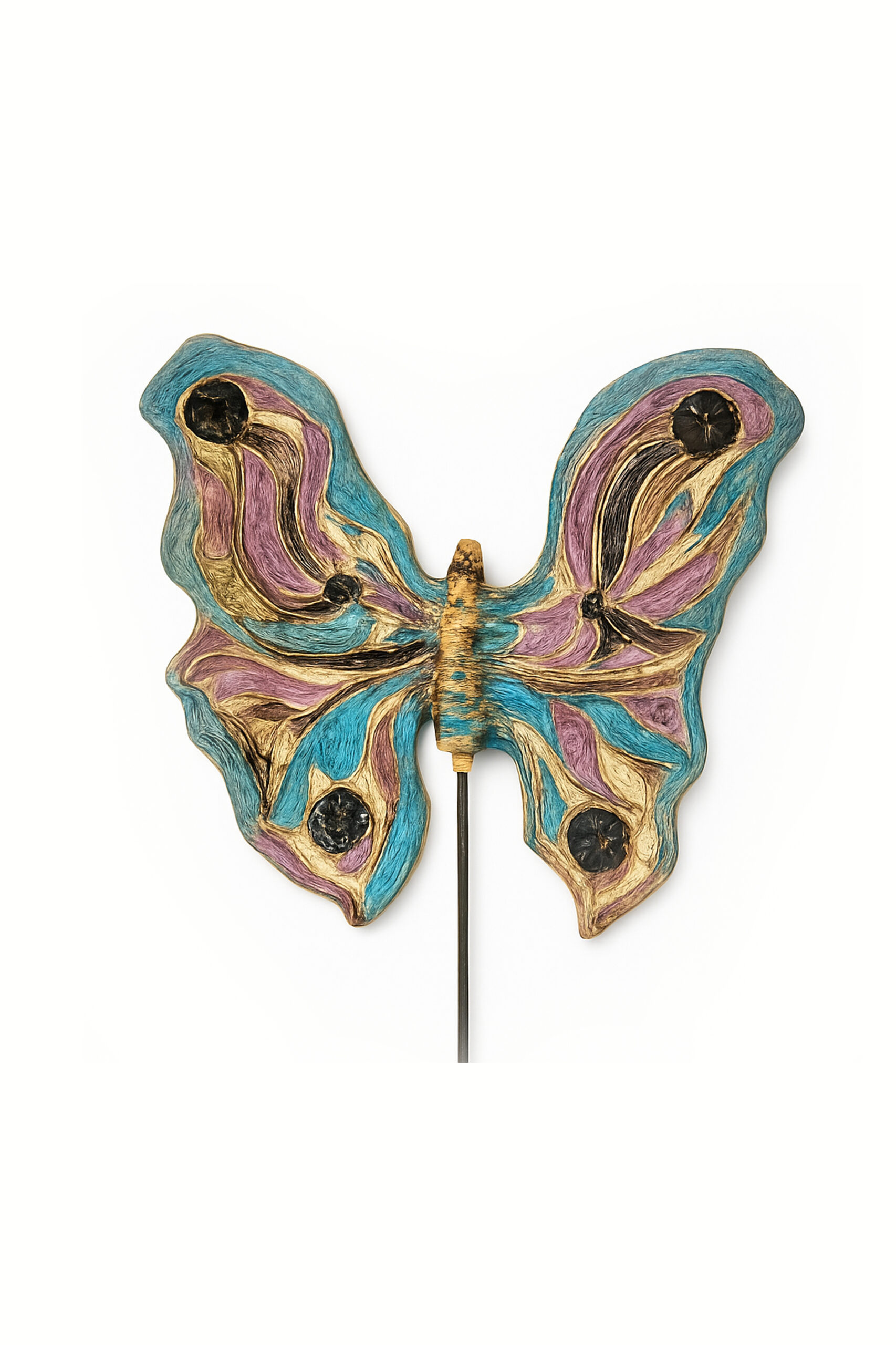 cheiropoiiti-keramiki-petalouda-polychromi-artistic-sculpture-statment-1