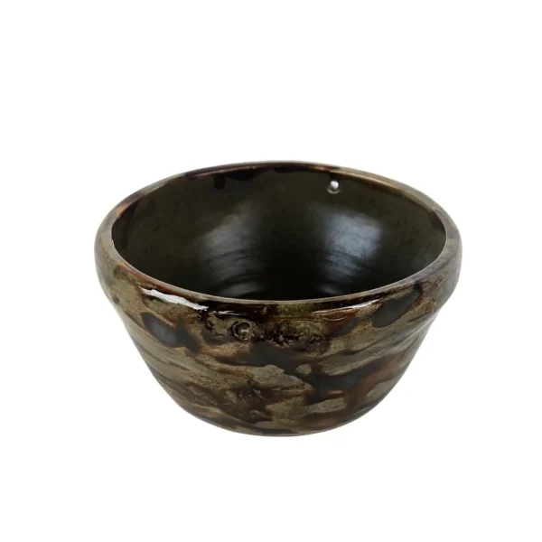 Χειροποίητο Κεραμικό Μπολ “Earth Flow” – Rustic Glaze