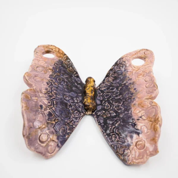 Κεραμική Πεταλούδα “Earth Wings” – Handmade Wall Art