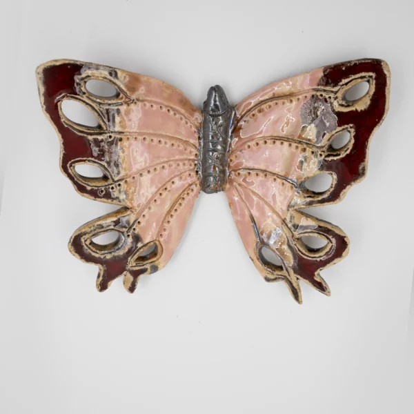 Κεραμική Πεταλούδα “Ethereal Wings” – Handmade Wall Art